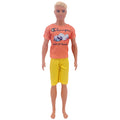 Handmade Ken Doll Clothes T-shirt + Shorts For Barbie Dress Accessories Fashion Daily Clothing Gils Toys Birthday Gift