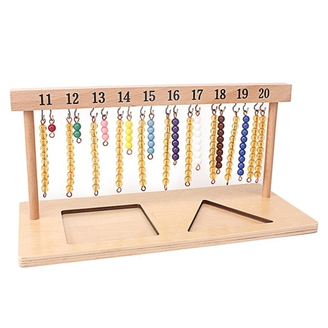 Montessori Math Counting with Beads | Beads Math Games 