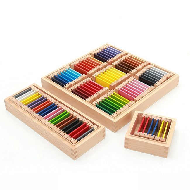 Montessori Sensorial Material Learning Color Tablet Box | Montessori Toys