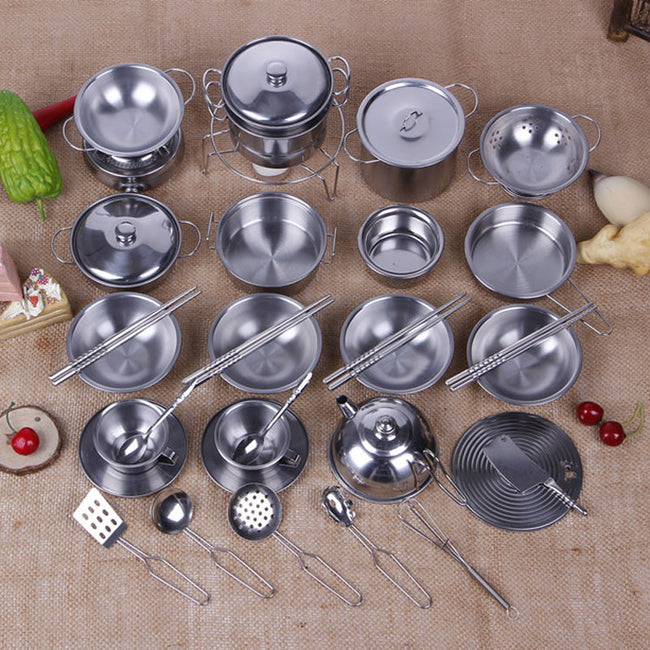 Stainless Steel Cookware Includes 40 Pieces