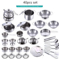 Stainless Steel Cookware Includes 40 Pieces