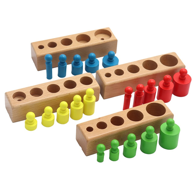 Montessori Cylinder (Colorful) | Montessori Learning Games