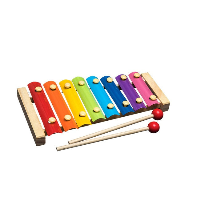 Kids Montessori Wooden Rainbow Learning Music & Movement