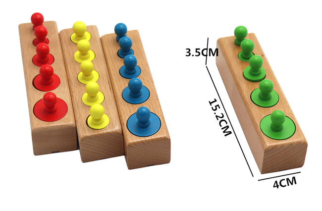 Montessori Cylinder (Colorful) | Montessori Learning Games