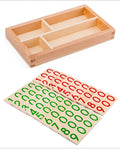  Montessori Large Wooden Number Cards with Box (1-9000)