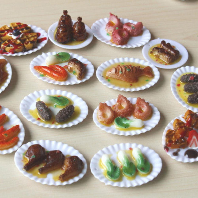18 DollHouse Plated Meals